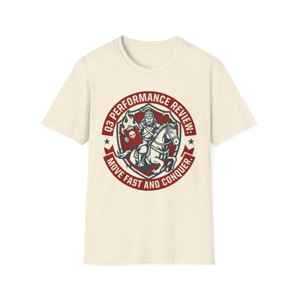 Q3 Performance Review Move Fast and Conquer T-Shirt